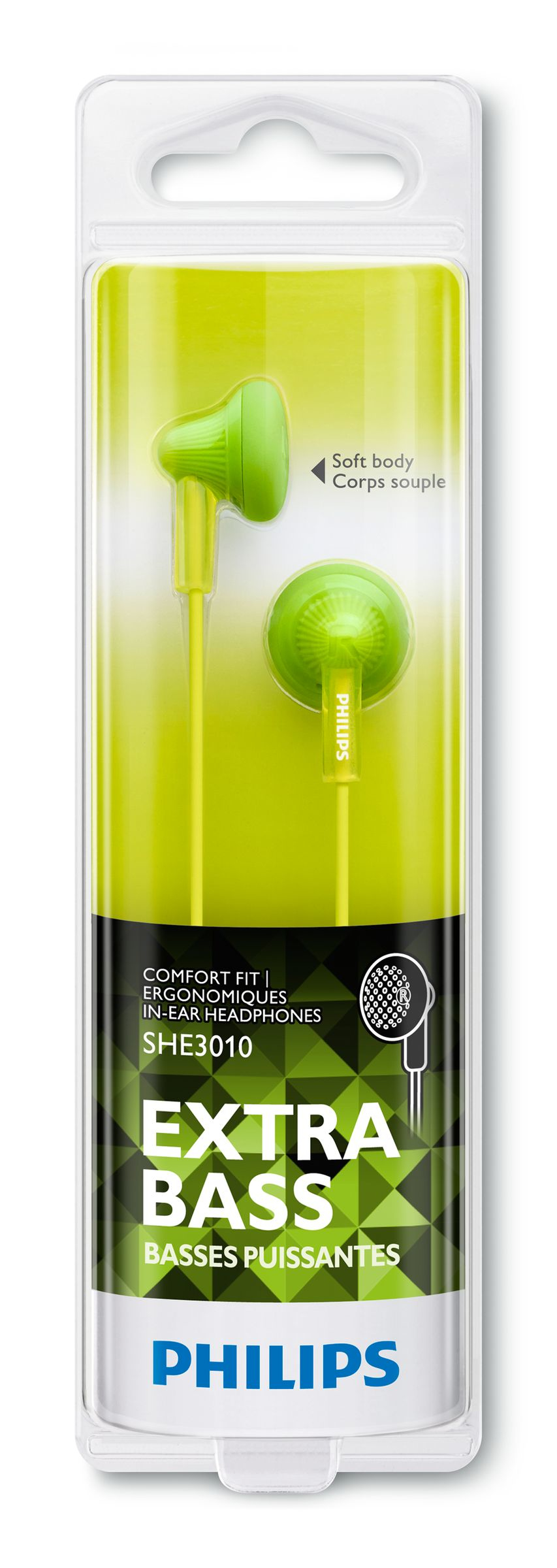 Philips SHE3010GN/27 headphones/headset Wired In-ear Green, Yellow – image 2