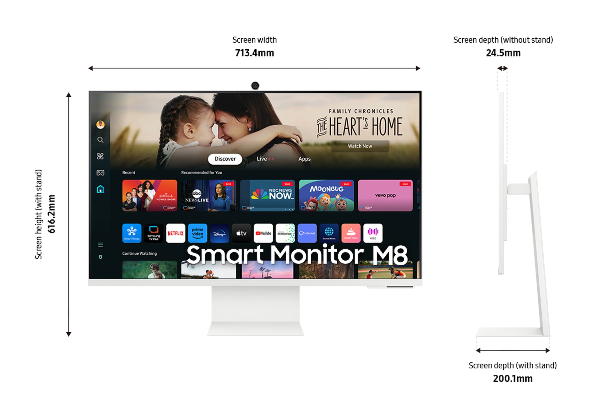 Samsung 32" M80D UHD White Smart Monitor with Speakers and Remote – image 5