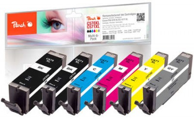 Peach 320525 ink cartridge 6 pc(s) Compatible High (XL) Yield Black, Cyan