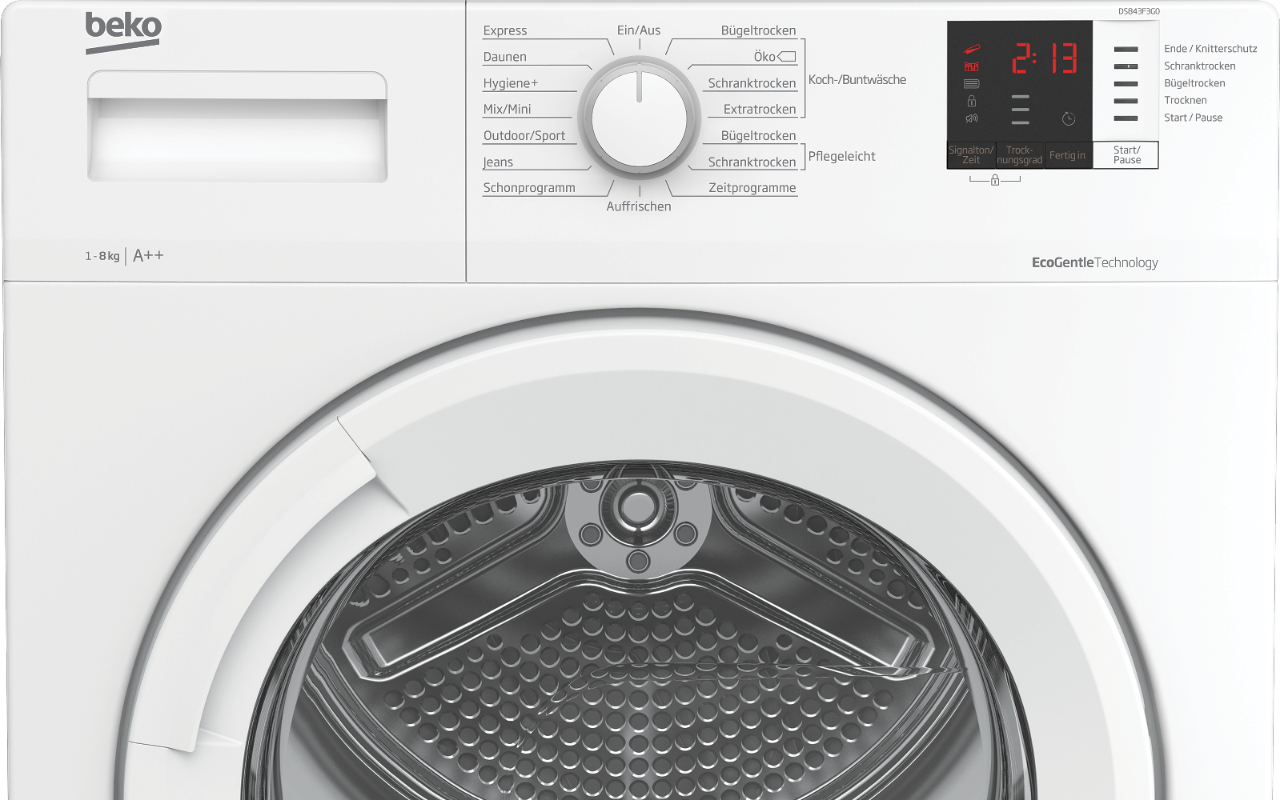 Beko DS843F3G0 tumble dryer Freestanding Front-load – image 3