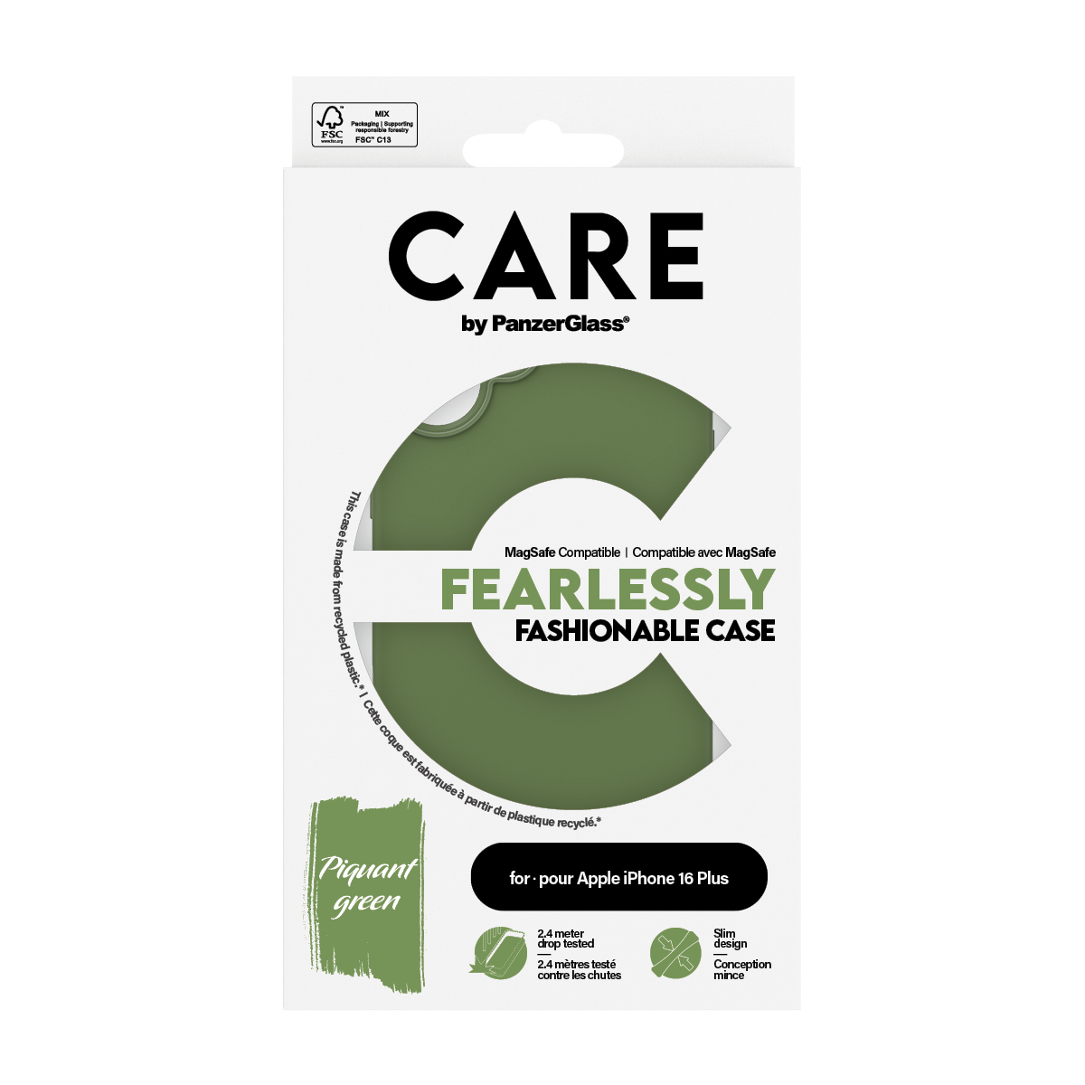 PanzerGlass CARE by PanzerGlass® Fashionable Case Green w. MagSafe iPhone 16 Plus – image 3
