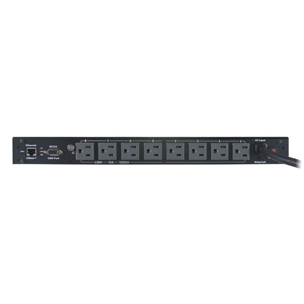CyberPower PDU15SW8RNET power distribution unit (PDU) 8 AC outlet(s) 1U Black – image 3