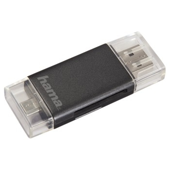 Hama 00123976 card reader USB/Micro-USB Anthracite