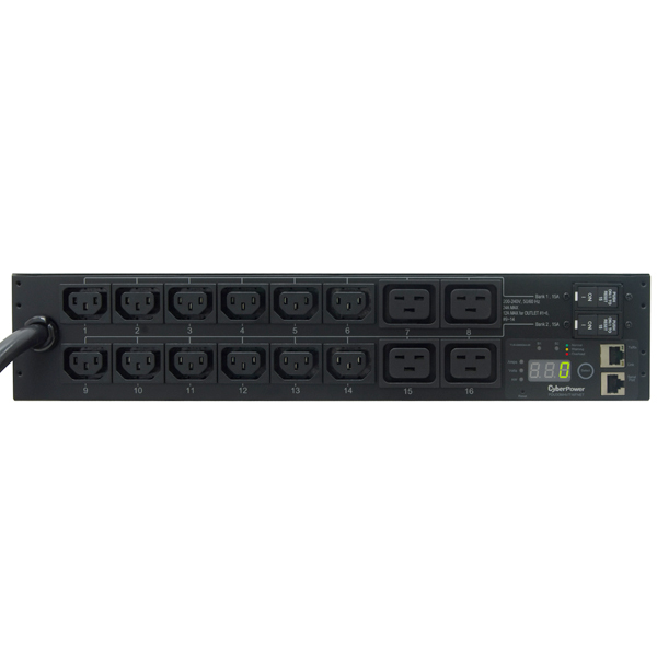CyberPower PDU30MHVT16FNET power distribution unit (PDU) 16 AC outlet(s) 2U Black – image 3