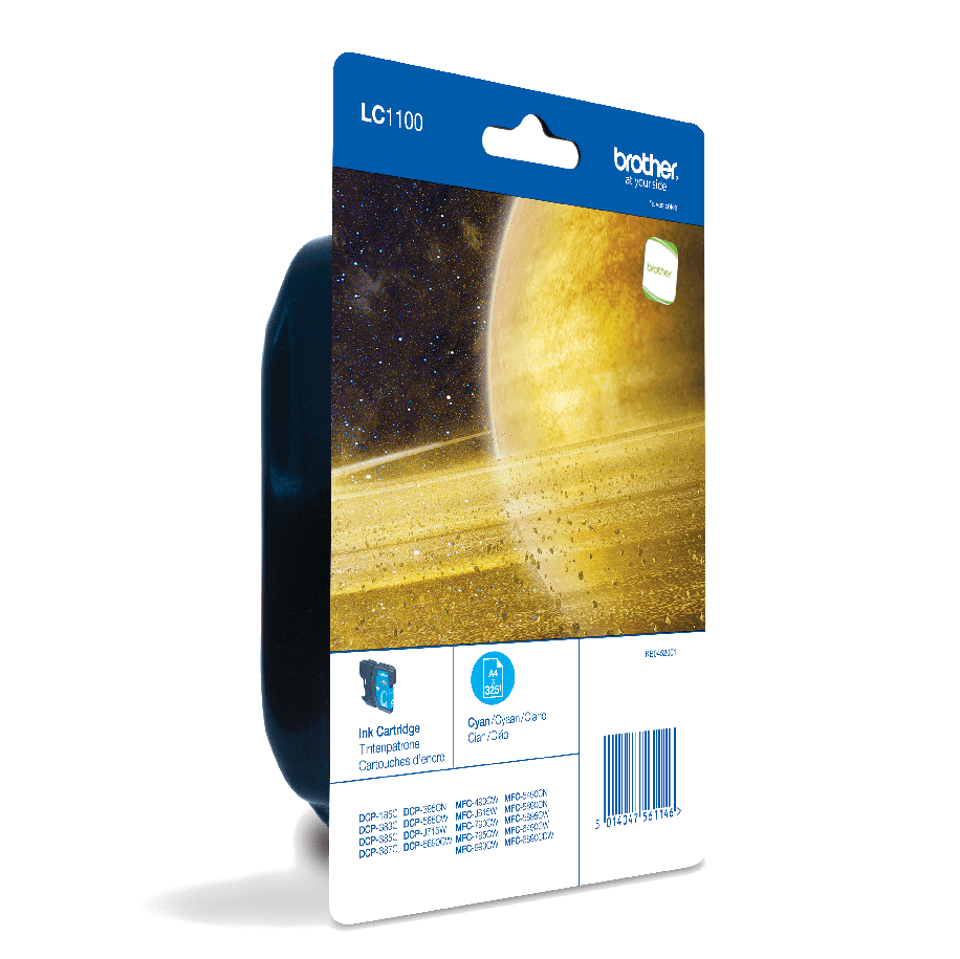 BROTHER LC-1100 cartouche d encre cyan capacité standard 7.5ml 325 pages 1-...