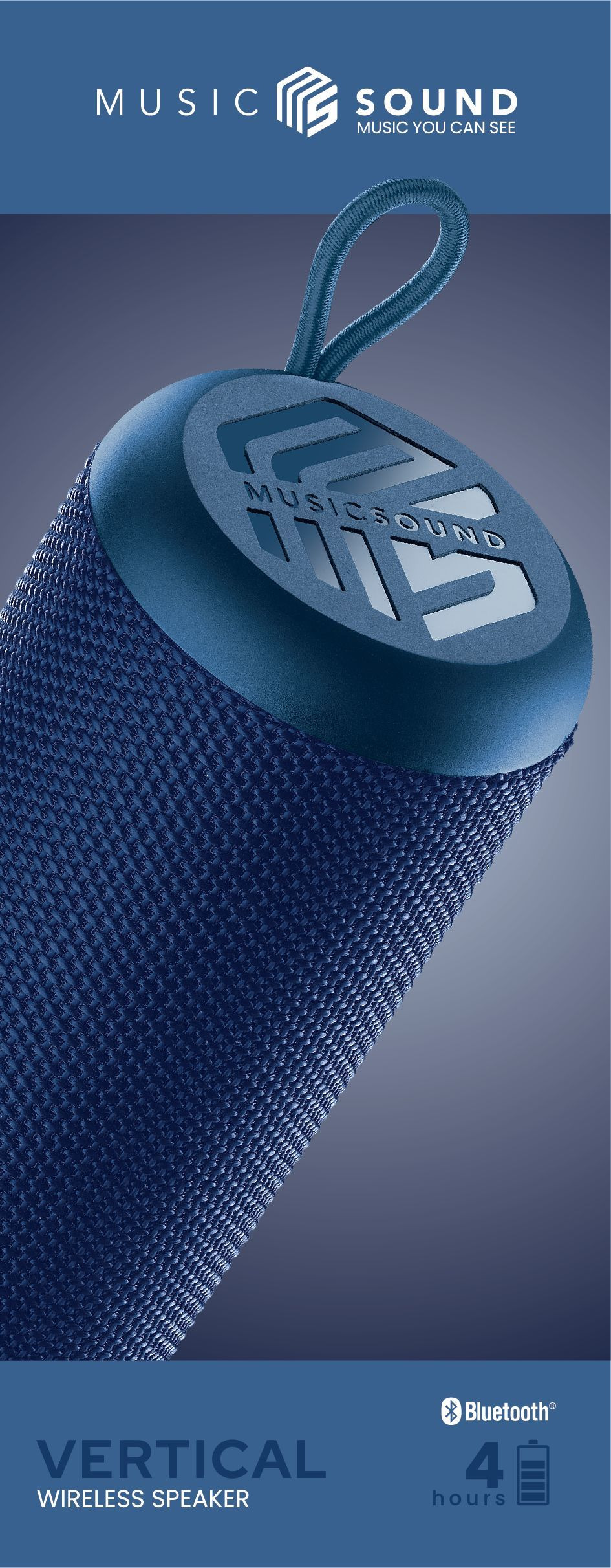 Music Sound BLUETOOTH SPEAKER MS VERTICAL BLUE – image 8