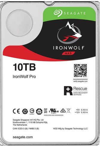 Seagate IronWolf Pro ST10000NE000 внутренний жесткий диск 10 TB 7200 RPM 256 MB 3.5" Serial ATA III