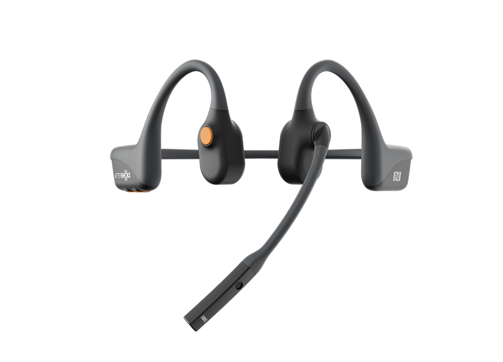 SHOKZ OpenComm Headset Wireless Ear-hook, Neck-band Calls/Music USB Type-C Bluetooth Grey – image 3