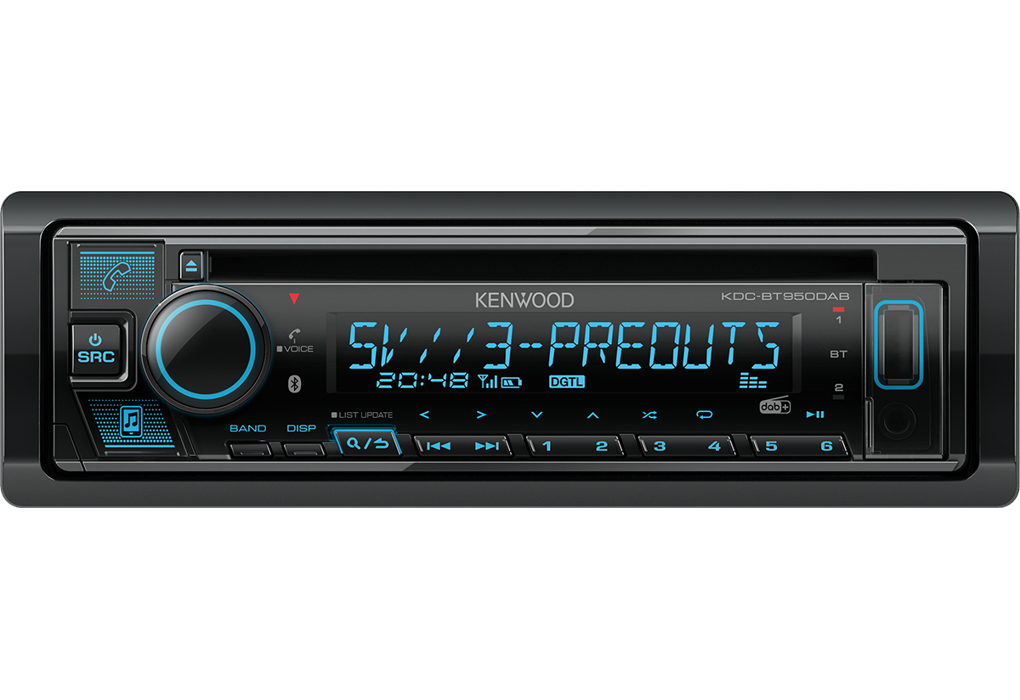 Kenwood KDC-BT950DAB car media receiver Black