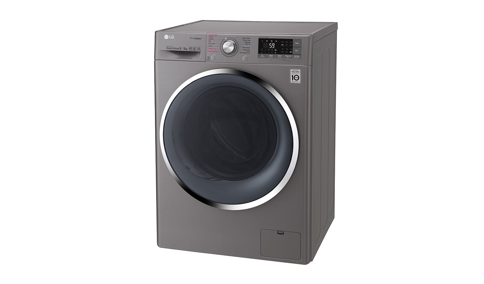 LG F4J8FH2S washer dryer Freestanding Front-load Stainless steel – image 3