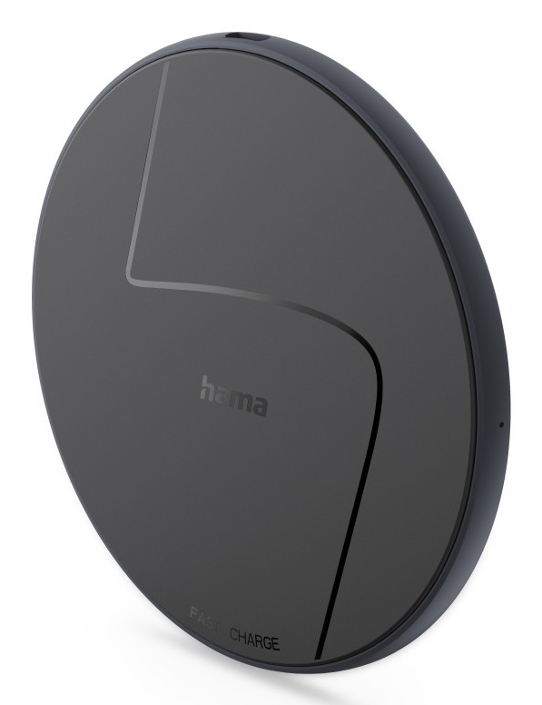 Hama 00201745 mobile device charger Smartphone Black USB Wireless charging Fast charging Indoor – image 1