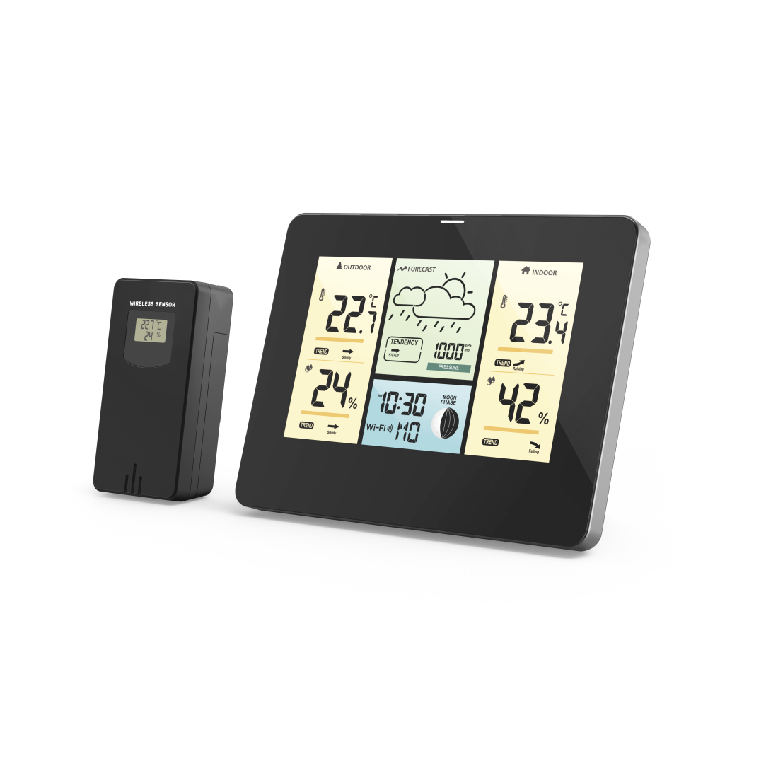 Hama 00176596 digital weather station Black Battery Wi-Fi – image 1