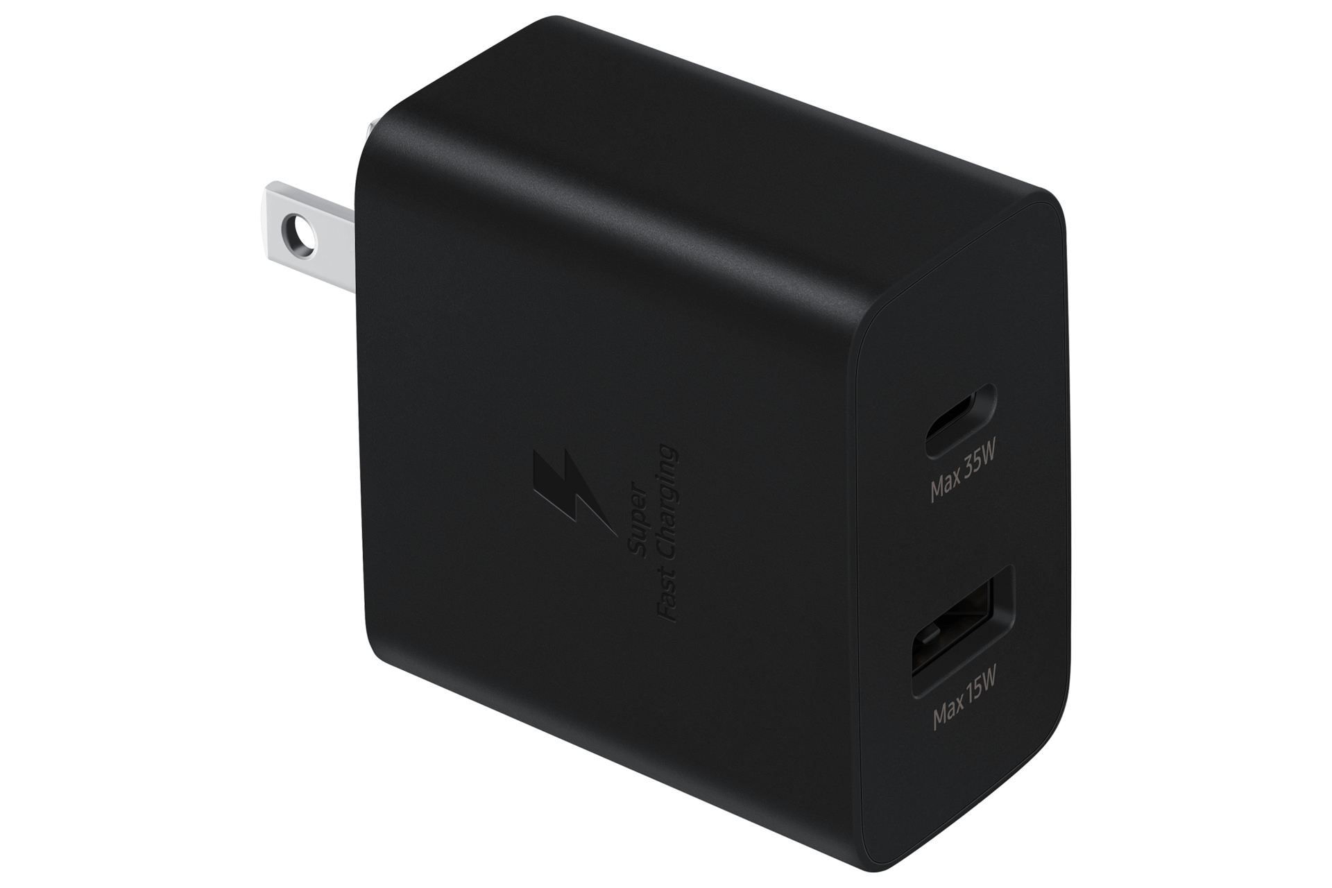 Samsung EP-TA220NBEGMX mobile device charger Universal Black AC Fast charging Indoor – image 1