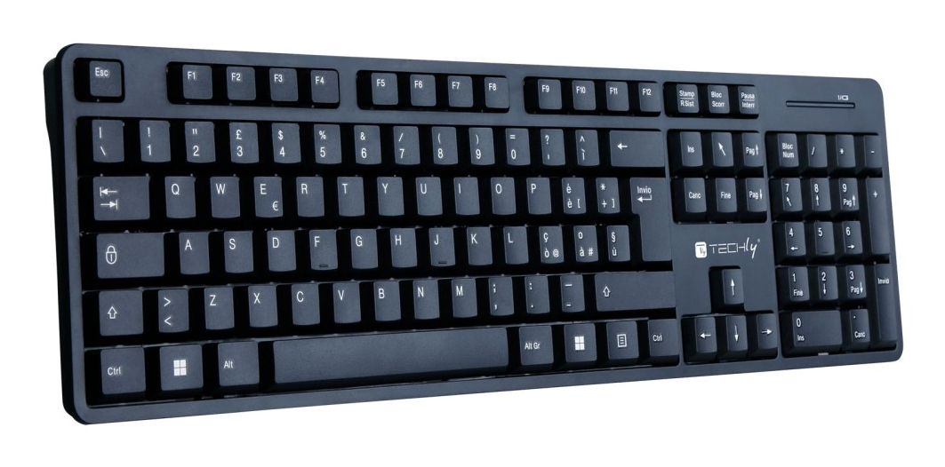Techly ICTWC003 keyboard Mouse included Universal RF Wireless QWERTY Italian Black – image 3