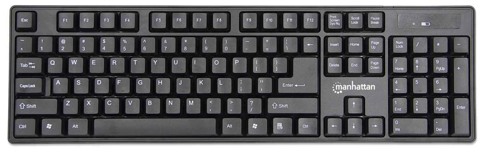 Manhattan 179492 keyboard Mouse included Office RF Wireless German Black – image 3