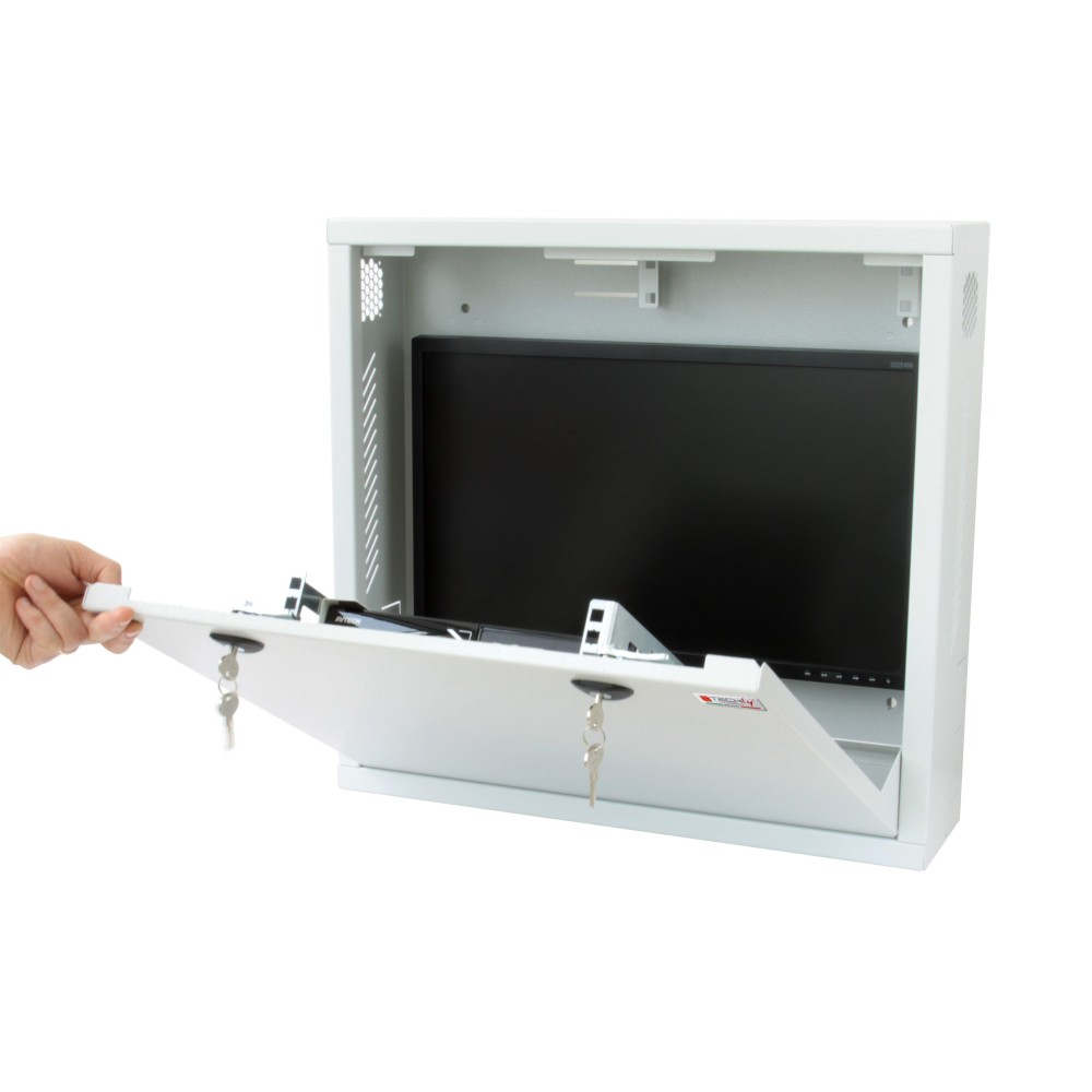 Techly ICRLIM08 rack cabinet 1U Wall mounted rack Grey – image 4