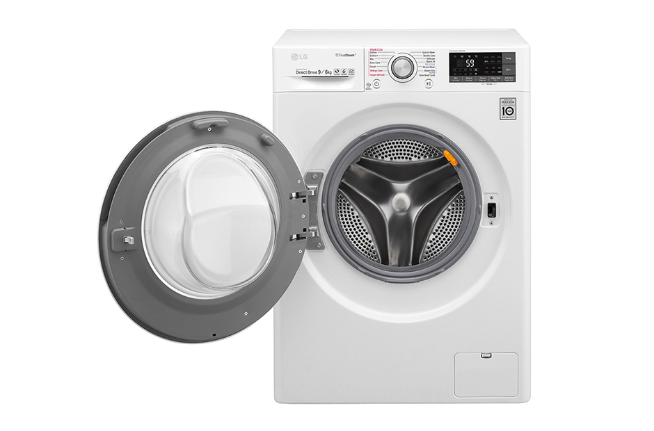 LG F4J7FH1W washer dryer Freestanding Front-load Black, White – image 3