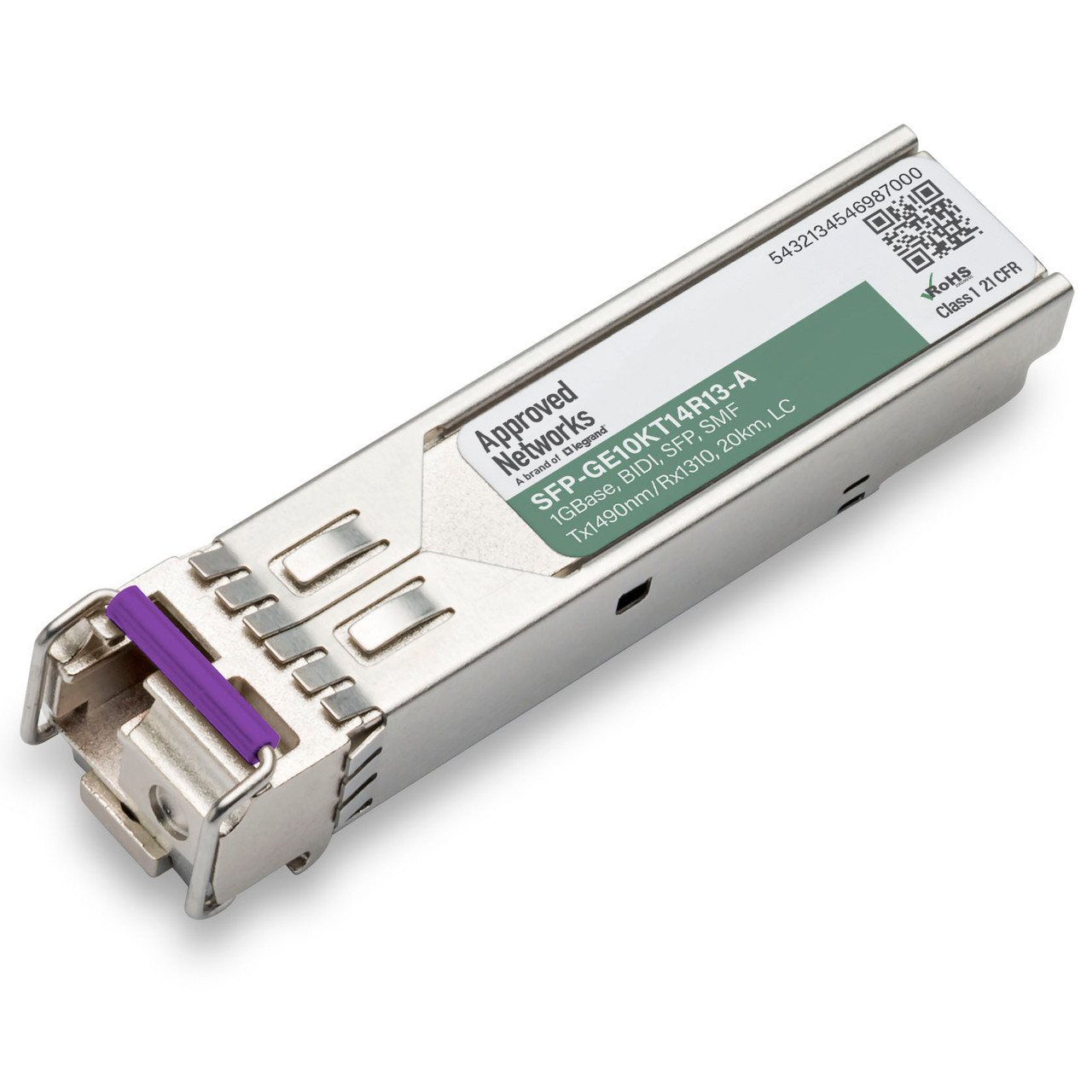 Legrand SFP-GE10KT14R13-A network transceiver module Fiber optic 1250 Mbit/s