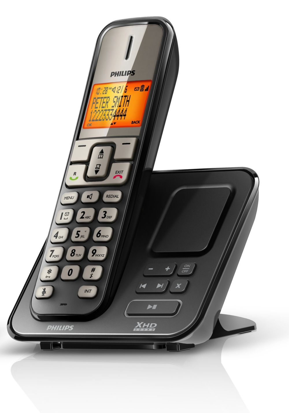 Philips Perfect sound SE2751B/51 telephone Analog telephone Caller ID Black, Grey – image 1