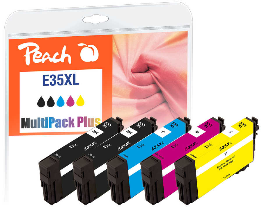 Peach 320265 ink cartridge 5 pc(s) Compatible High (XL) Yield Black, Cyan, Magenta, Yellow