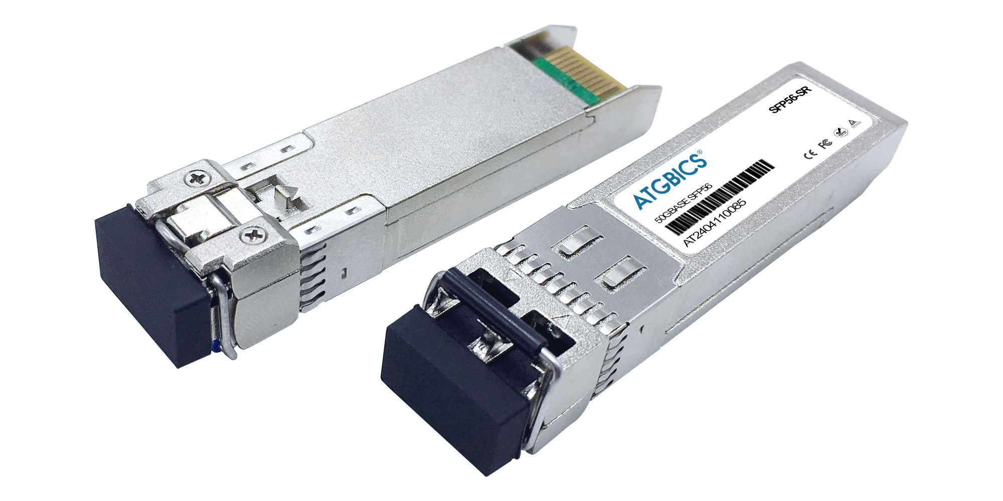 ATGBICS FN-TRAN-SFP56-SR Fortinet compatible Transceiver SFP56 50GBase-SR (850nm MMF 100m LC DOM)