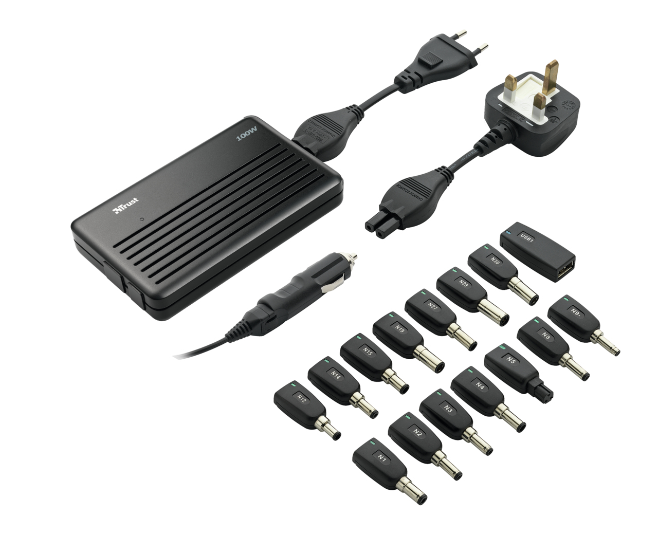 Trust 100W Slimline Multi Function Power Adapter