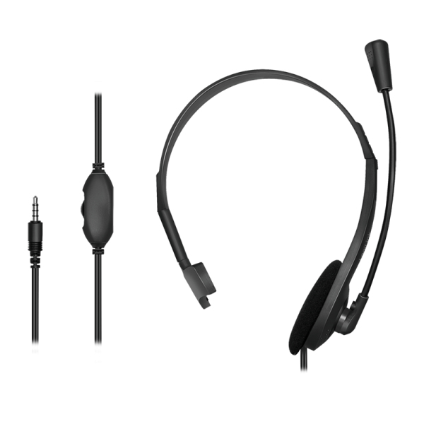 LogiLink HS0054 headphones/headset Wired Head-band Office/Call center Black – image 2