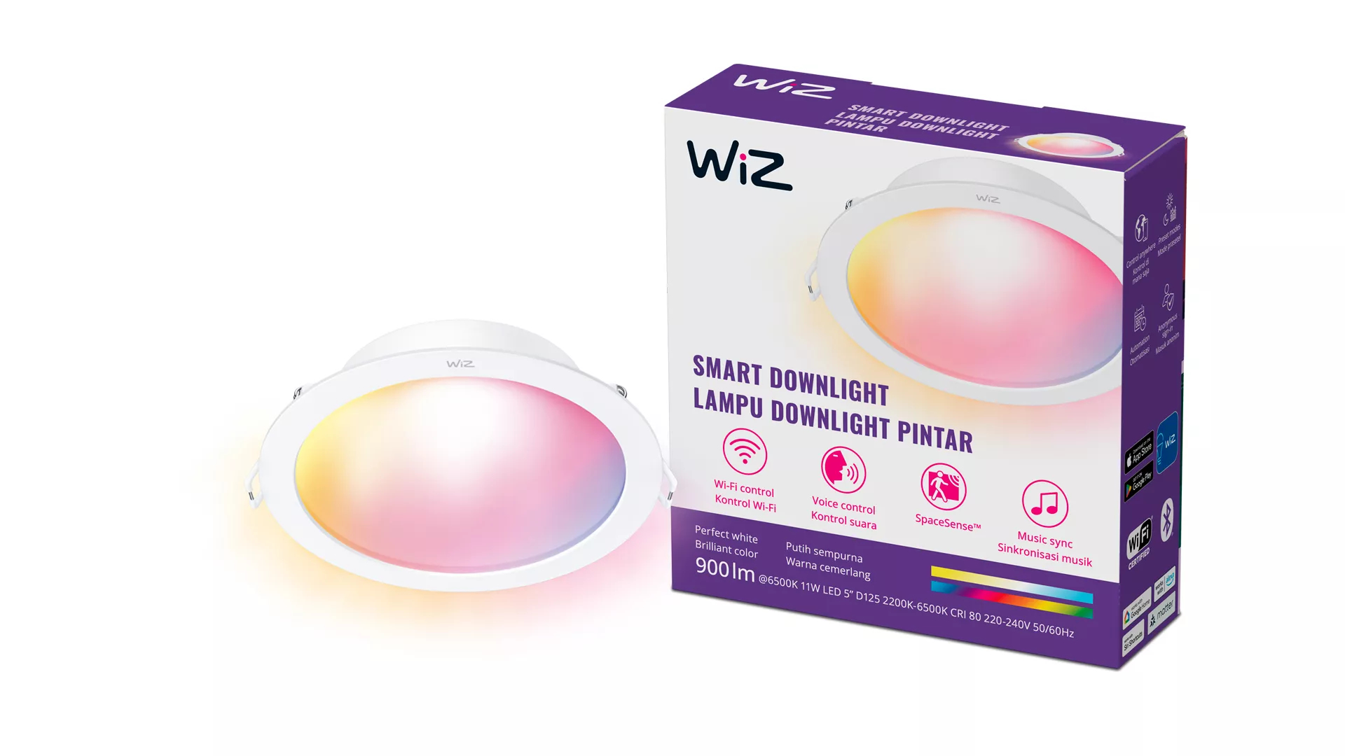 WiZ 8720169078420 smart lighting Smart lighting spot Wi-Fi/Bluetooth – image 8