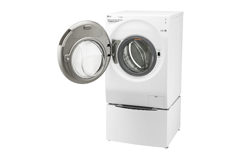 LG F126G1BCH2N washer dryer Freestanding Front-load Black, White – image 2