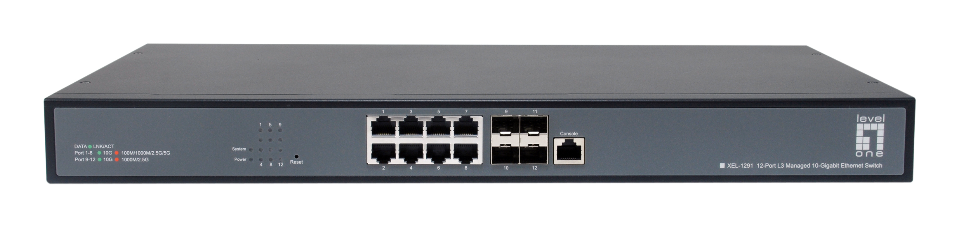 LevelOne Switch  8x10GE/4x10GSFP+             19 Managed L3