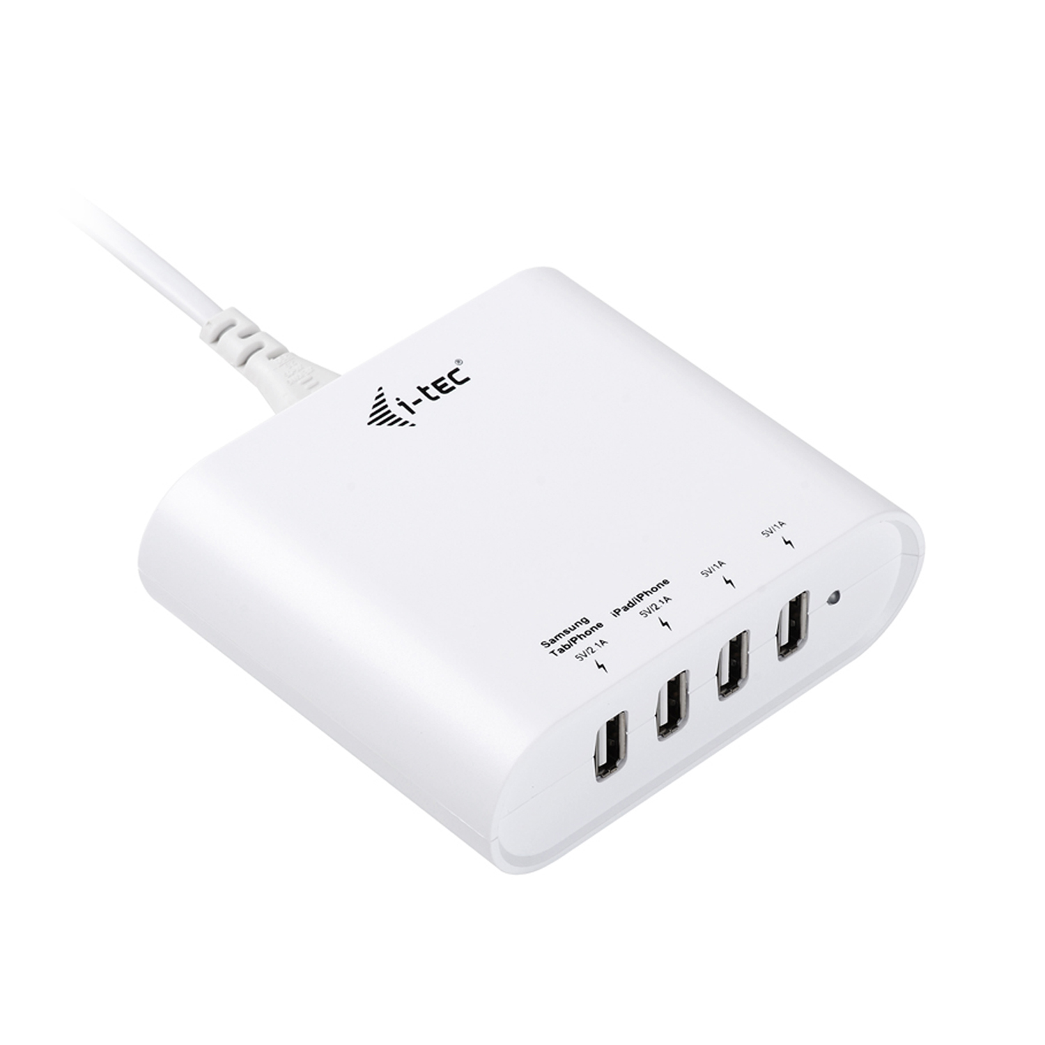 i-tec CHARGER4C mobile device charger Digital camera, GPS, Mobile phone, MP3, Smartphone, Tablet White AC Indoor – image 1