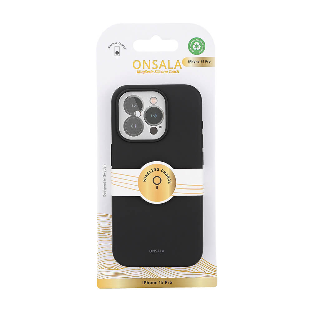 Onsala Phone Case with Silicone Feel MagSeries Black - iPhone 15 Pro – image 2