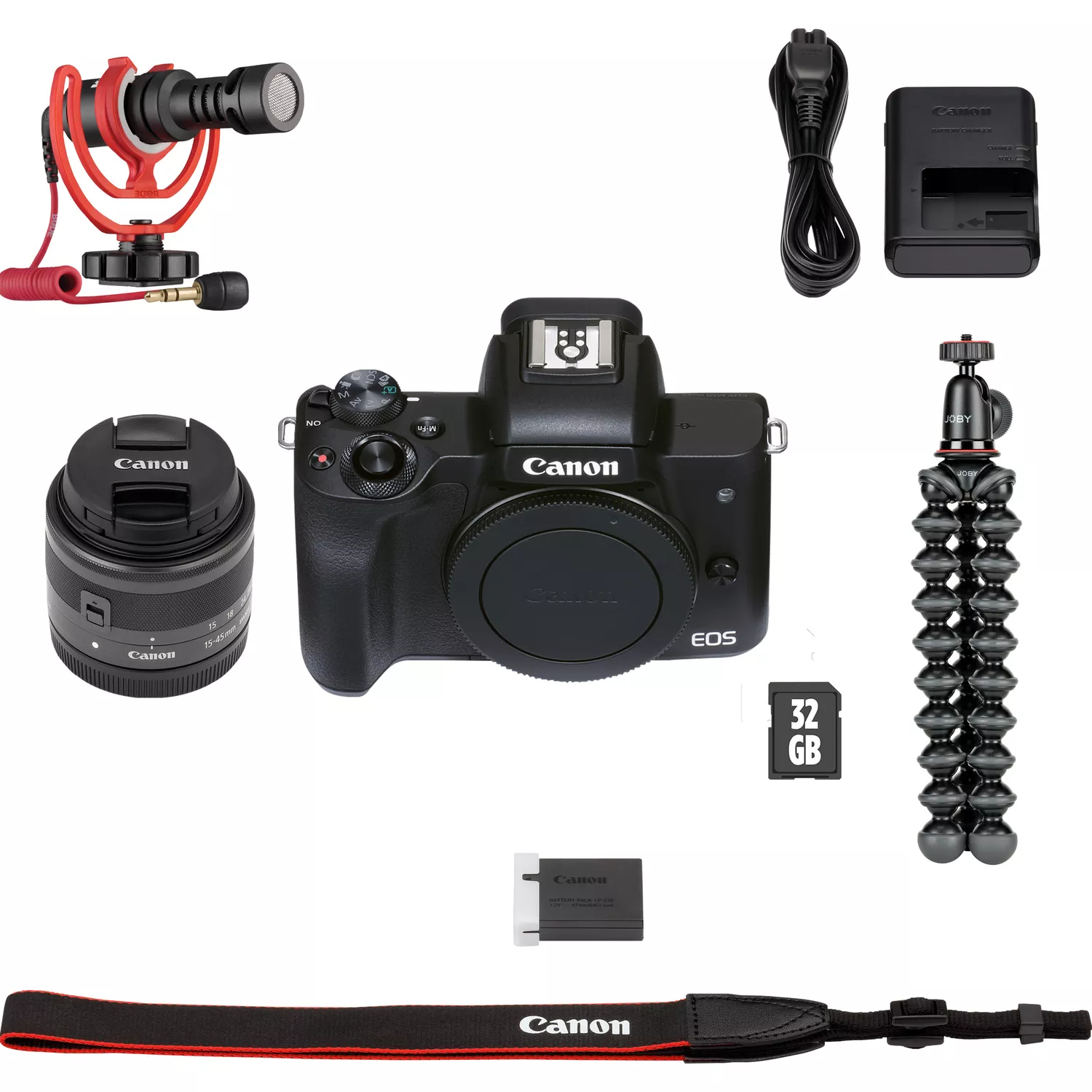 Canon EOS M50 Mark II + EF-M 15-45mm IS STM + Vlogger Kit – image 2