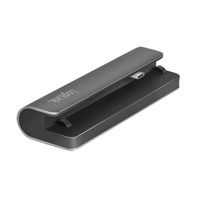 LogiLink UA0385 laptop dock/port replicator USB Type-C Black, Silver – image 2