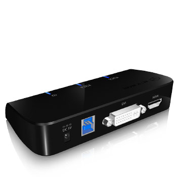 ICY BOX IB-DK402 Wired USB 3.2 Gen 1 (3.1 Gen 1) Type-A Black