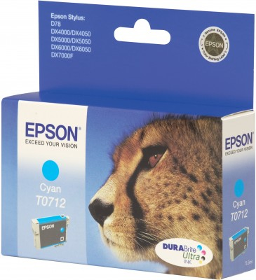 Epson Cheetah Singlepack Cyan T0712 DURABrite Ultra Ink – image 3