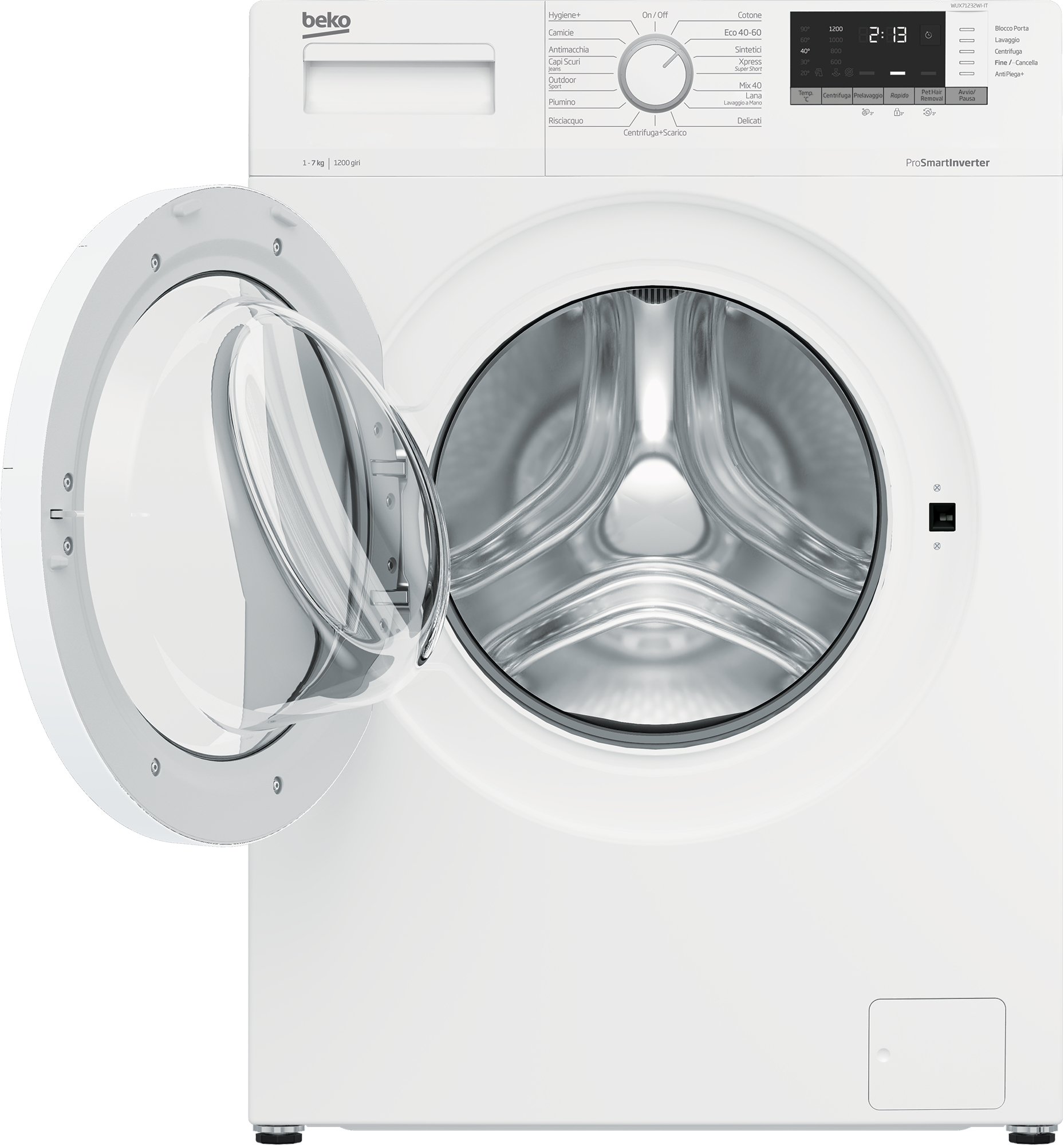 Beko b100 WUX71232WI-IT washing machine Front-load – image 3