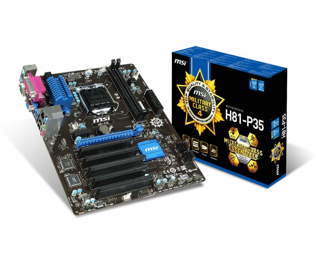 MSI H81-P35 motherboard Intel® H81 LGA 1150 (Socket H3) ATX