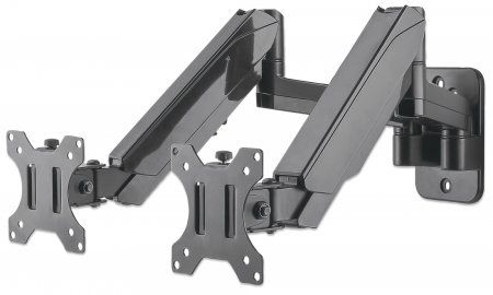 Manhattan Dual Wall Mount for TV & Monitors (Full Motion Gas Spring), For screens – image 2