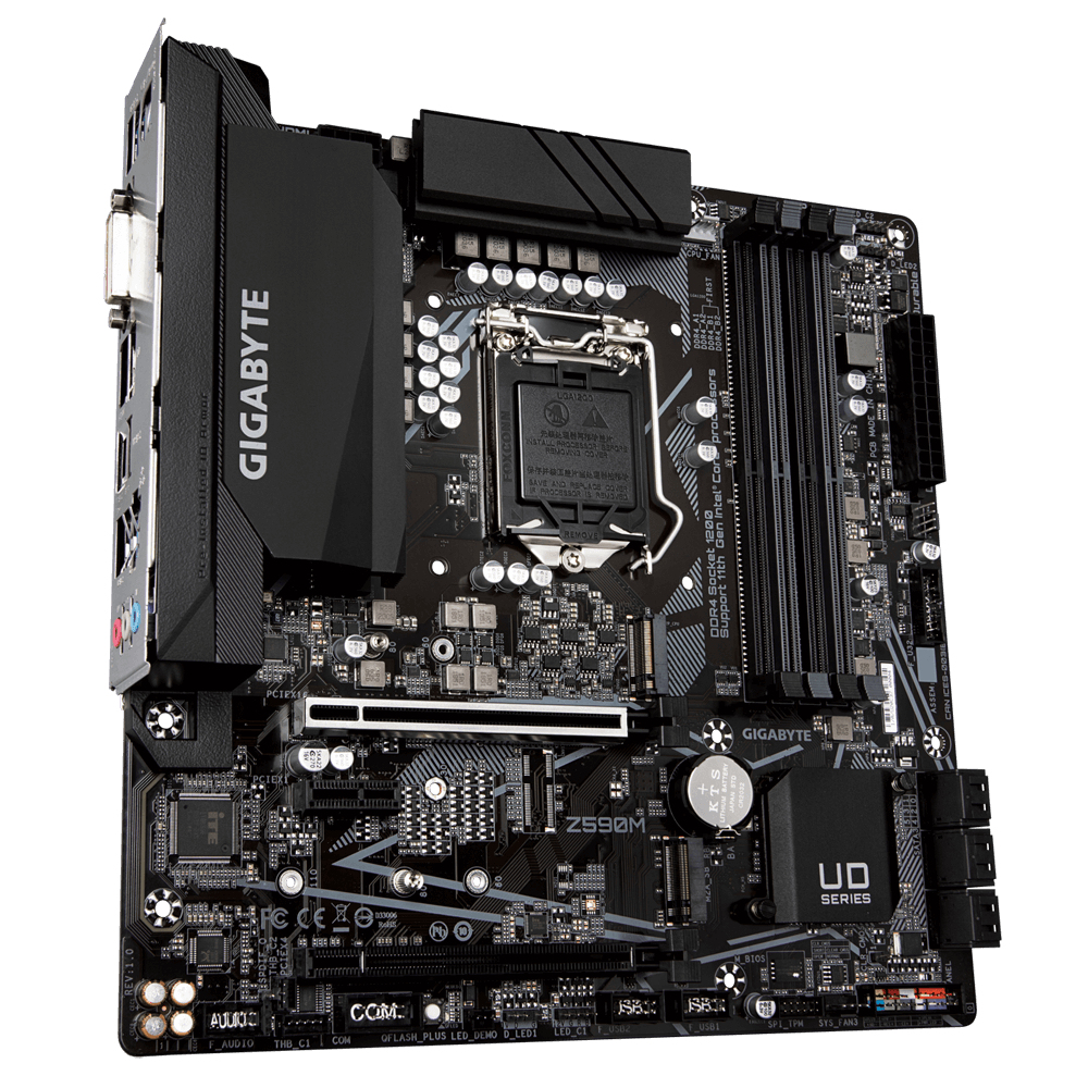 GIGABYTE Z590M motherboard Intel Z590 LGA 1200 (Socket H5) micro ATX – image 3