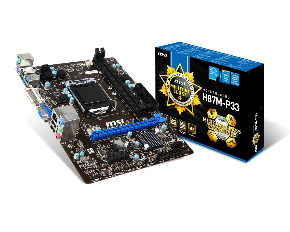MSI H87M-P33 Intel® H87 LGA 1150 (Socket H3) micro ATX – image 5