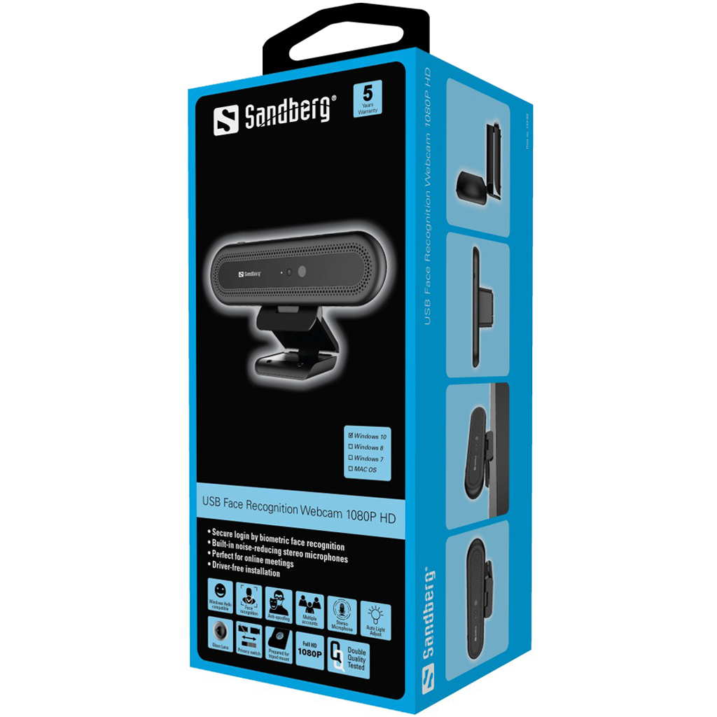 Sandberg Face Recognition Webcam 1080P – image 6