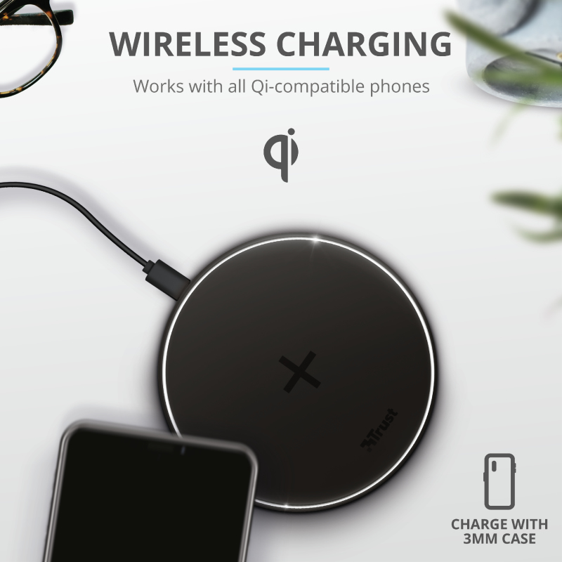 Trust Qylo Smartphone Black USB Wireless charging Fast charging – image 2