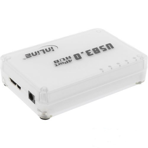 InLine 35393W interface hub 5000 Mbit/s White – image 2