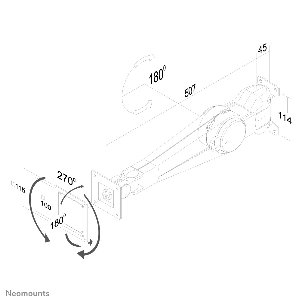 Neomounts tv wall mount – image 3