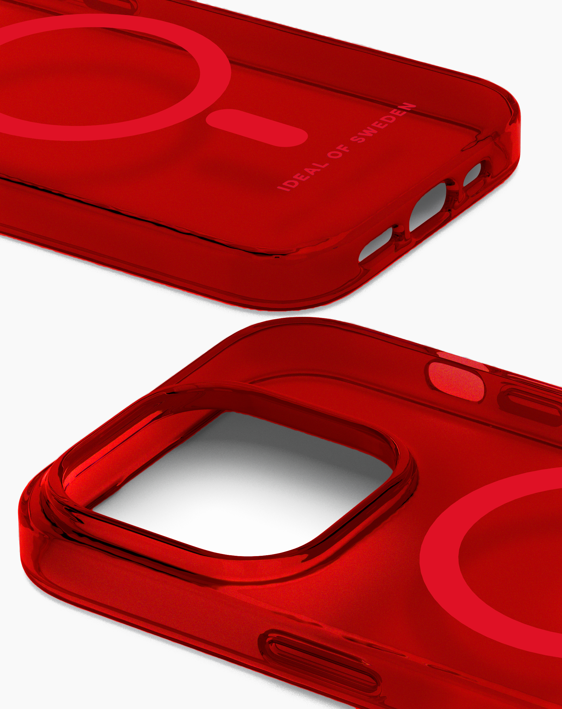 iDeal of Sweden Clear Case MagSafe iPhone 14PM Radiant Red