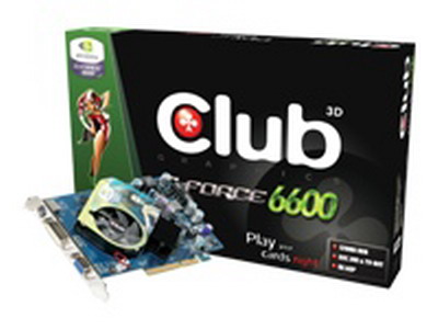 CLUB3D GEFORCE 6600 256MB DDR