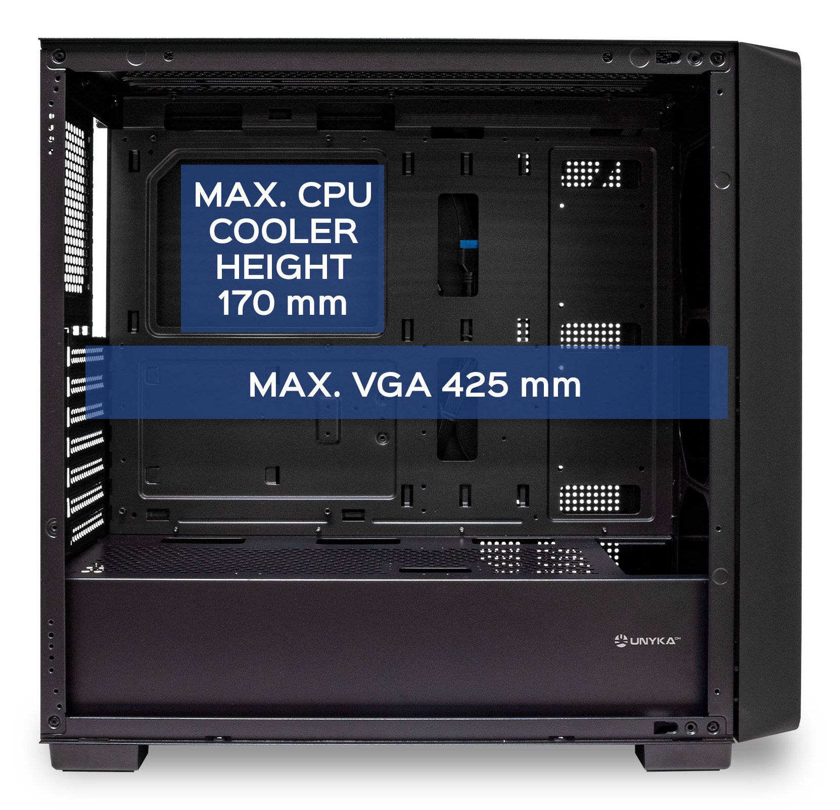 UNYKAch PC Case ATX REVELAT Madeira Black – image 6