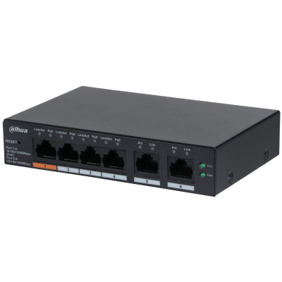 Dahua Technology DH-CS4006-4GT-60 сетевой коммутатор Управляемый L2 Gigabit Ethernet (10/100/1000) Питание по Ethernet (PoE) Черный