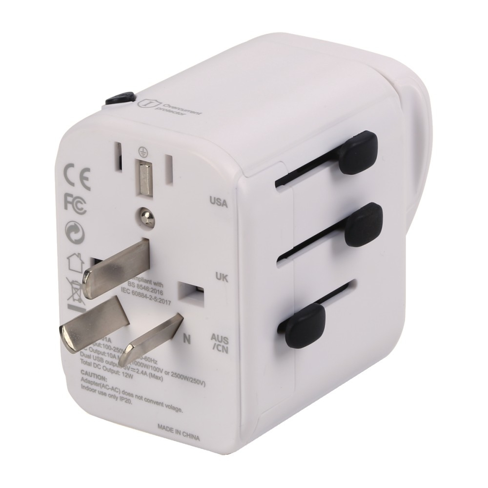 Techly Travel Adapter 3 Port USB-A + 1 USB-C White – image 9